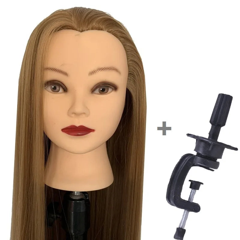 Synthetic Mannequin Head 75cm — Braiding - View 6