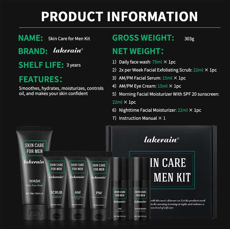 Men's Skincare Kit — Face Wash & Moisturizer - View 11