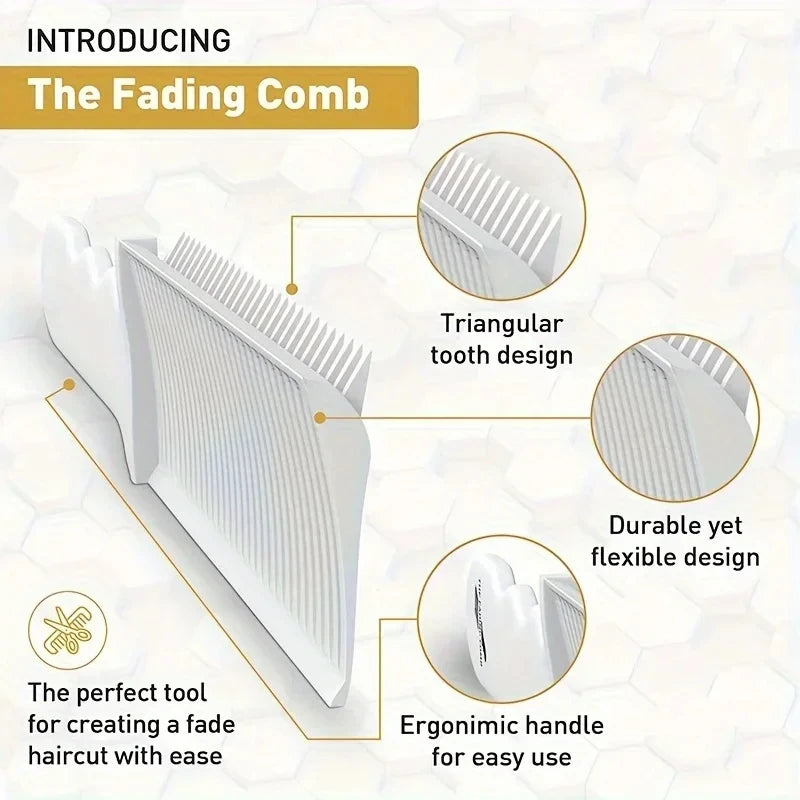 Gradient Blending Flat Top Comb — Barber - View 4