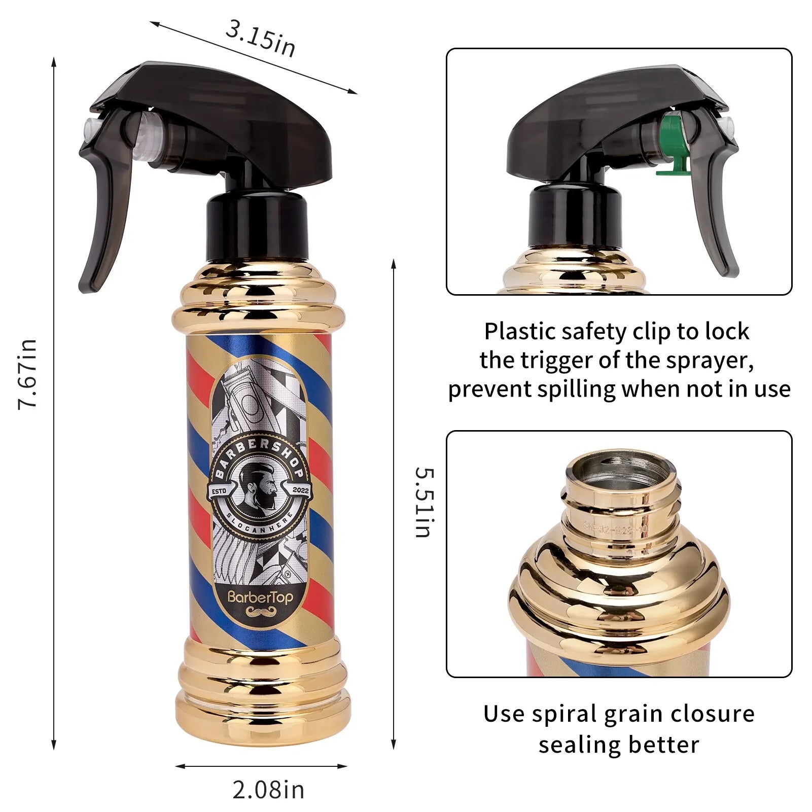 Retro Salon Spray Bottle — Refillable - View 19