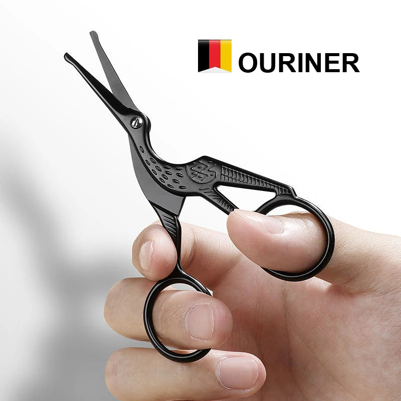Rounded Facial Hair Scissors — Stainless - View 4