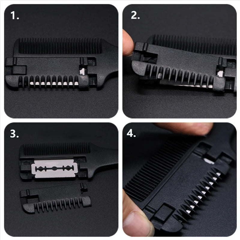 Thinning Razor Comb — Hairdresser Grade - View 12