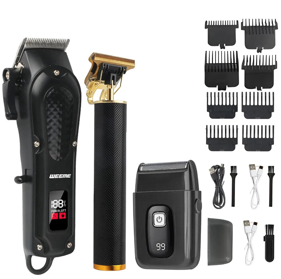 T9 Professional Hair Clipper Set — USB - View 15