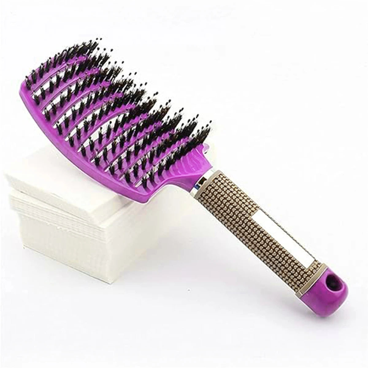 Scalp Massage Brush — Boar Bristle Detangle - View 17