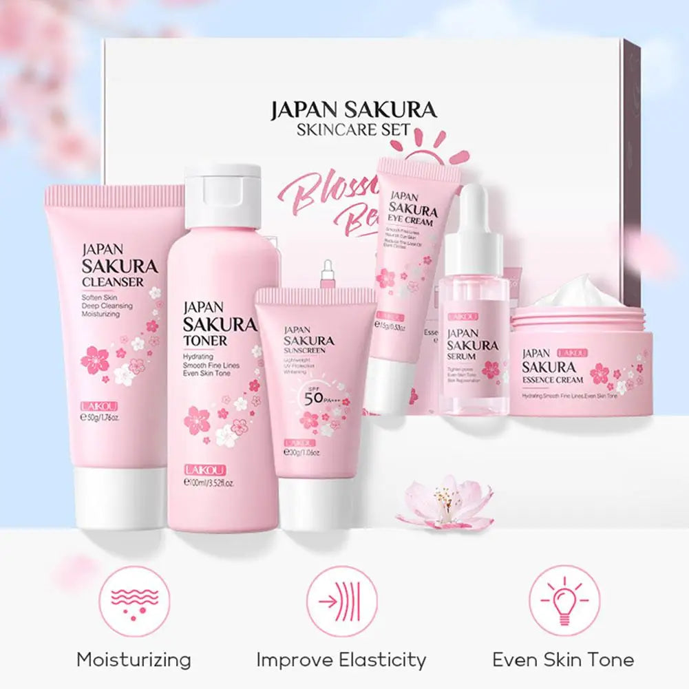 Sakura Skincare Set — 6 Piece Collection - View 5