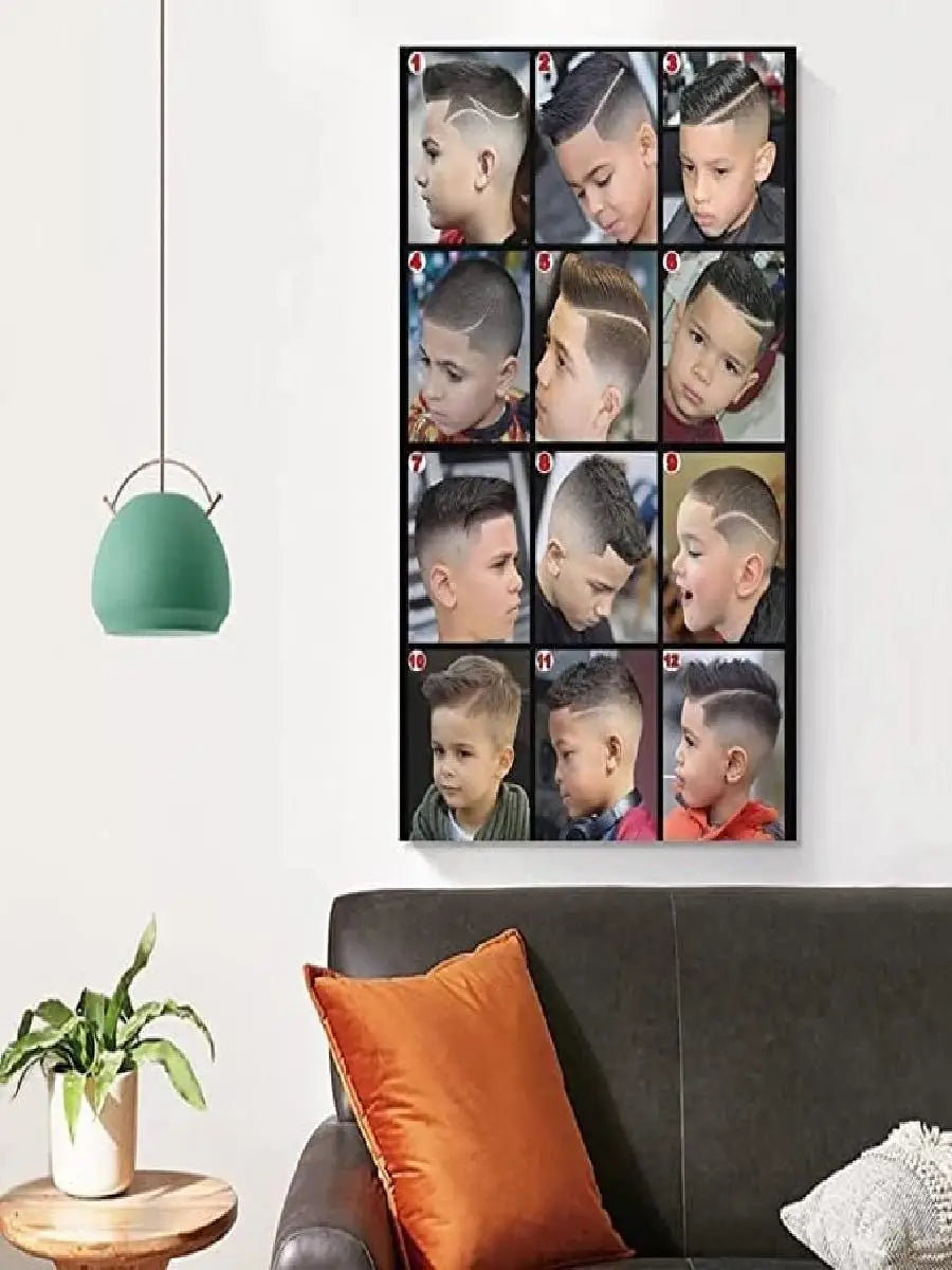 Kids Haircut Wall Art — Barbershop Poster - View 2