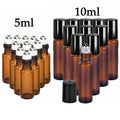 Amber Glass Roll-On Bottles — Refillable - View 9