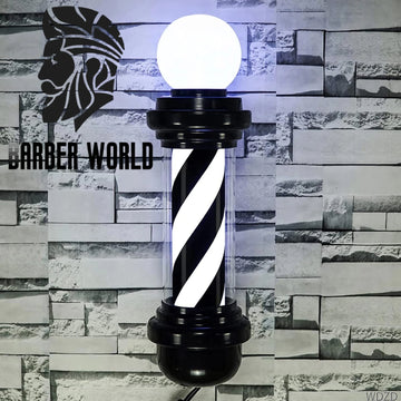 LED Barber Pole Light — Rotating Sign - Professional Salon Decor
