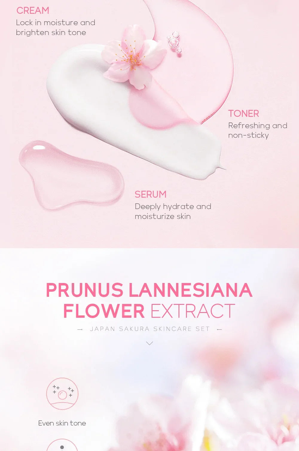 LAIKOU Sakura Moisturizing Kit — 5 Piece - View 11
