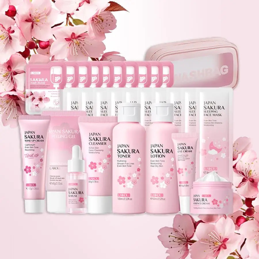 Sakura Skincare Set — 29 Piece Deep Cleanse