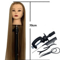 Synthetic Mannequin Head 75cm — Braiding - View 10