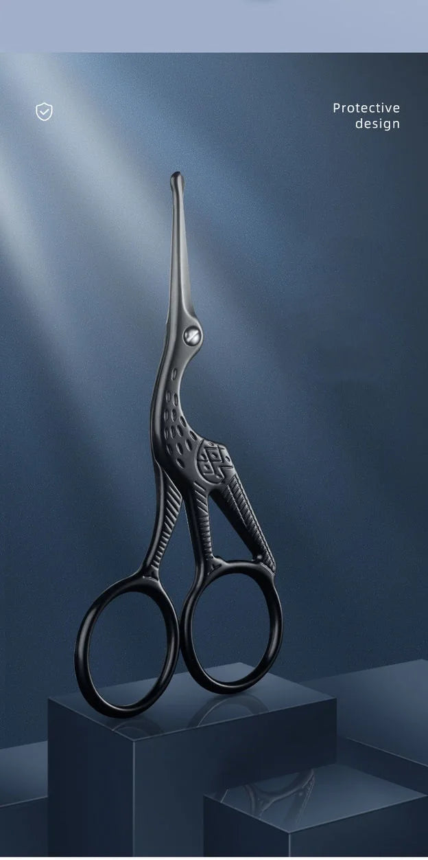 Rounded Facial Hair Scissors — Stainless - View 12