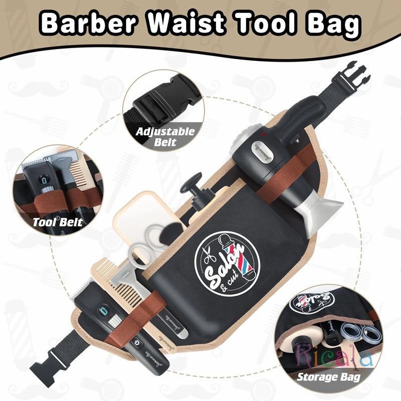 Kids Pretend Play Barber Toy Set - View 4