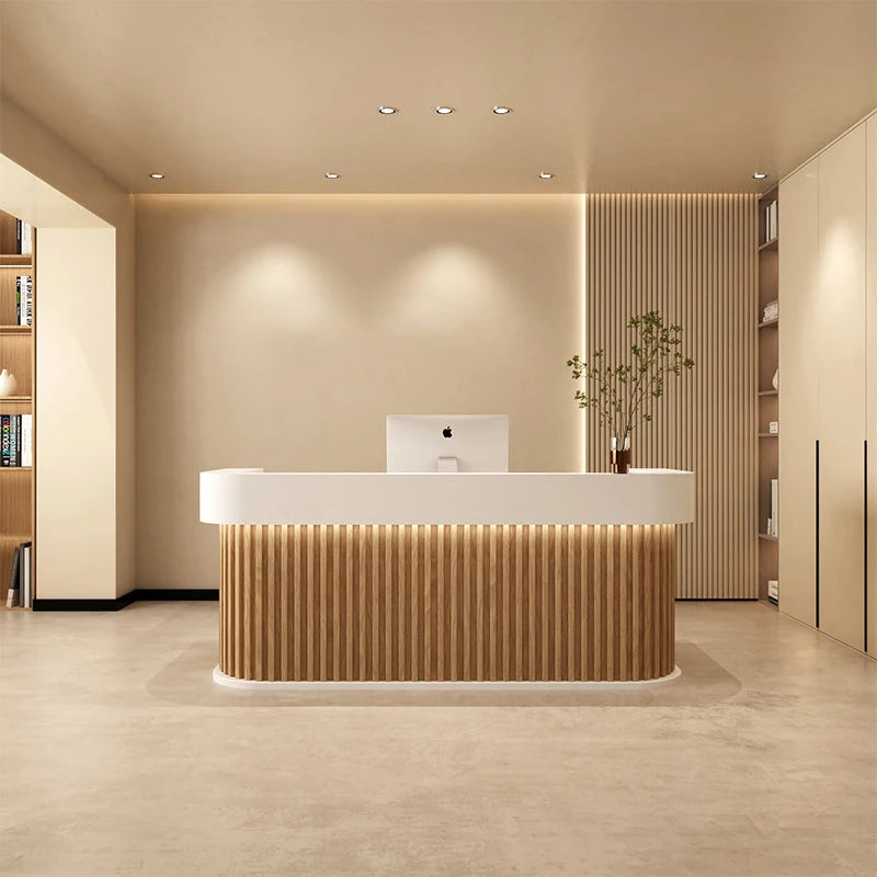 Luxury Salon Reception Desk & Counter - Professional Salon Furniture
