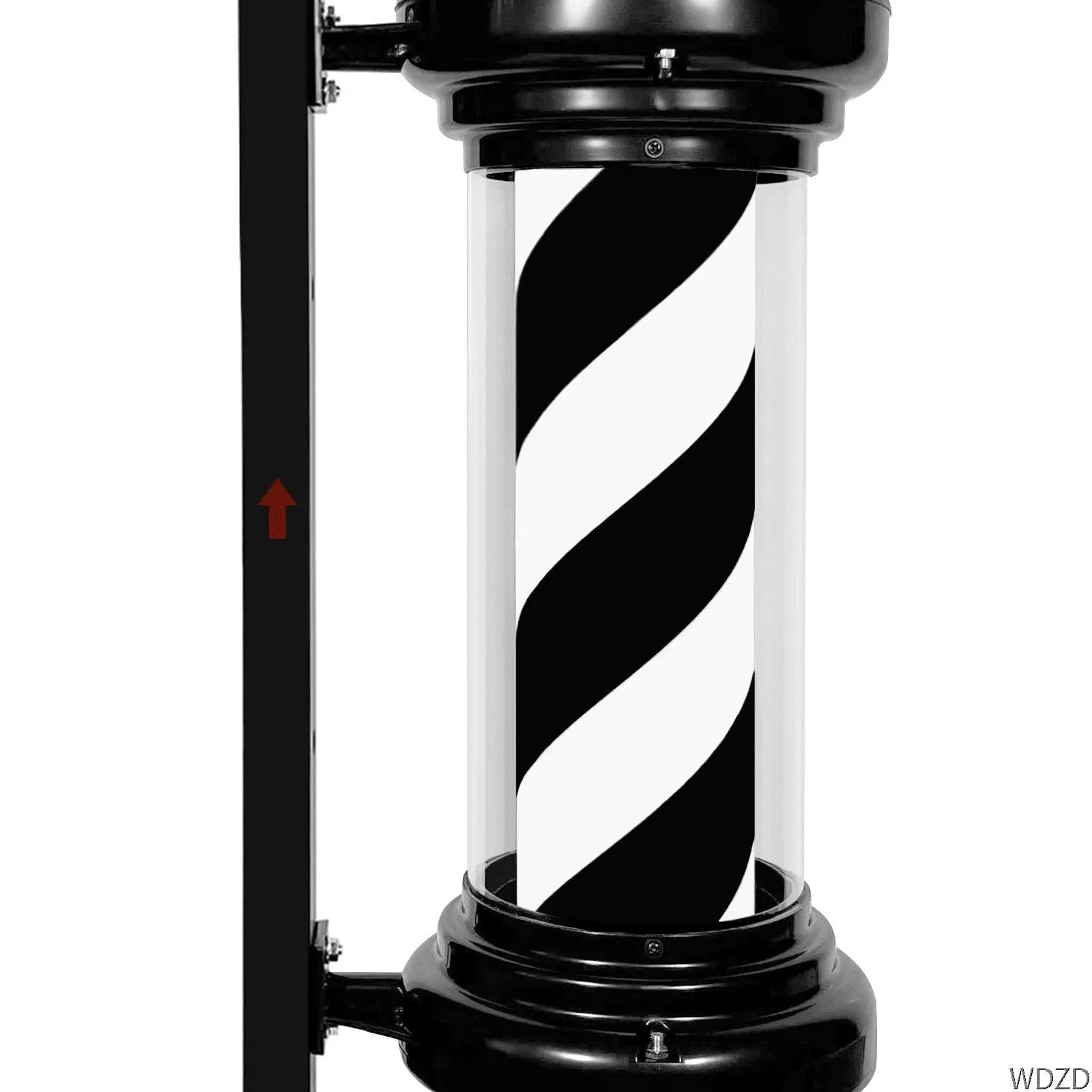 LED Barber Pole Light — Rotating Sign - View 3
