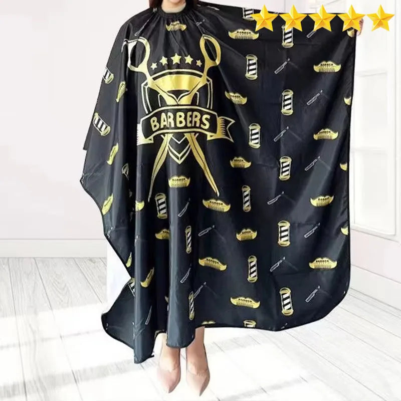 Salon Barber Cape with Neck Duster Brush - Professional Salon Cape
