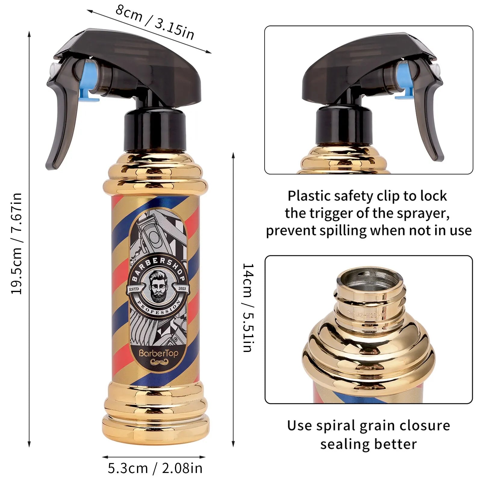 Retro Salon Spray Bottle — Refillable - View 12