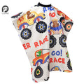 Kid's Cartoon Car Hairdresser Cape - View 4