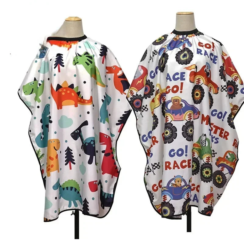 Kids Cartoon Haircut Hairdresser Cape Professional - Professional Salon Cape
