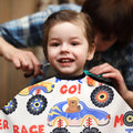 Kid's Cartoon Car Hairdresser Cape - View 10