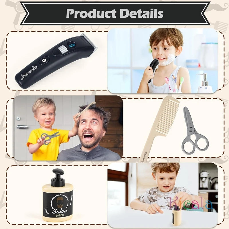 Kids Pretend Play Barber Toy Set - View 6