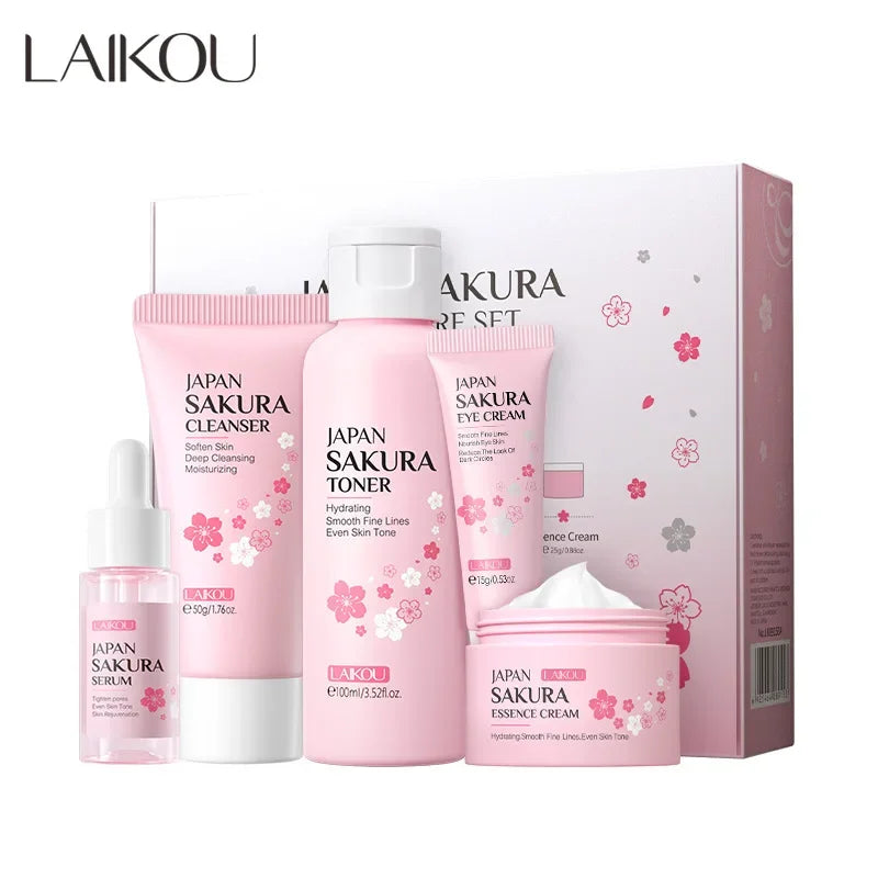 LAIKOU Sakura Moisturizing Kit — 5 Piece - Professional Skincare