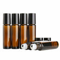 Amber Glass Roll-On Bottles — Refillable - View 6