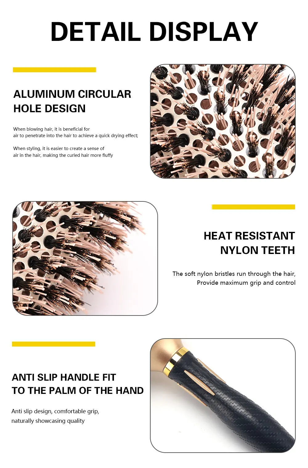 Anti-Static Curling & Styling Comb - View 16