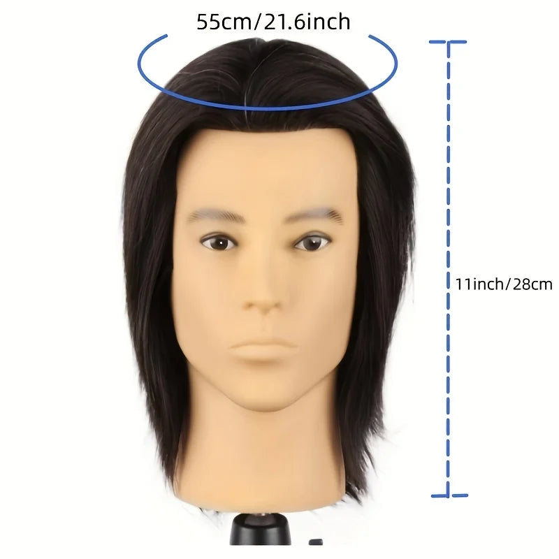 Professional Human Hair Mannequin Head 8" - View 4
