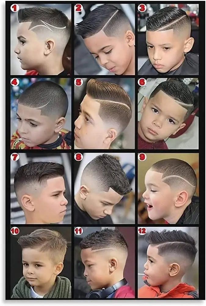 Kids Haircut Wall Art — Barbershop Poster - View 11