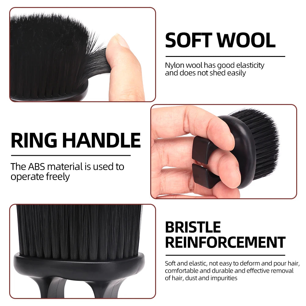 Barber Finger Brush — Neck & Fade Cleanup - Professional Hair Brush