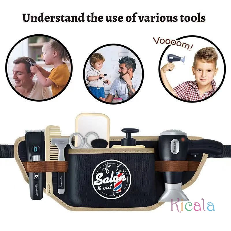 Kids Pretend Play Barber Toy Set - View 9