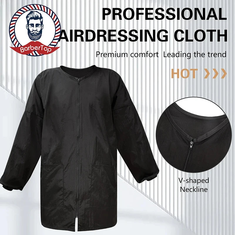 Waterproof Haircutting Cape with Snap - View 6