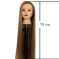 Synthetic Mannequin Head 75cm — Braiding - View 9