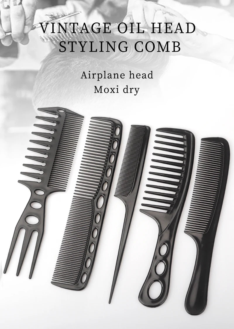 Styling Comb Set — 6 Pieces for Salon - View 6