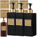 Shower Dispenser Set — Shampoo & Soap - Professional Refillable Container