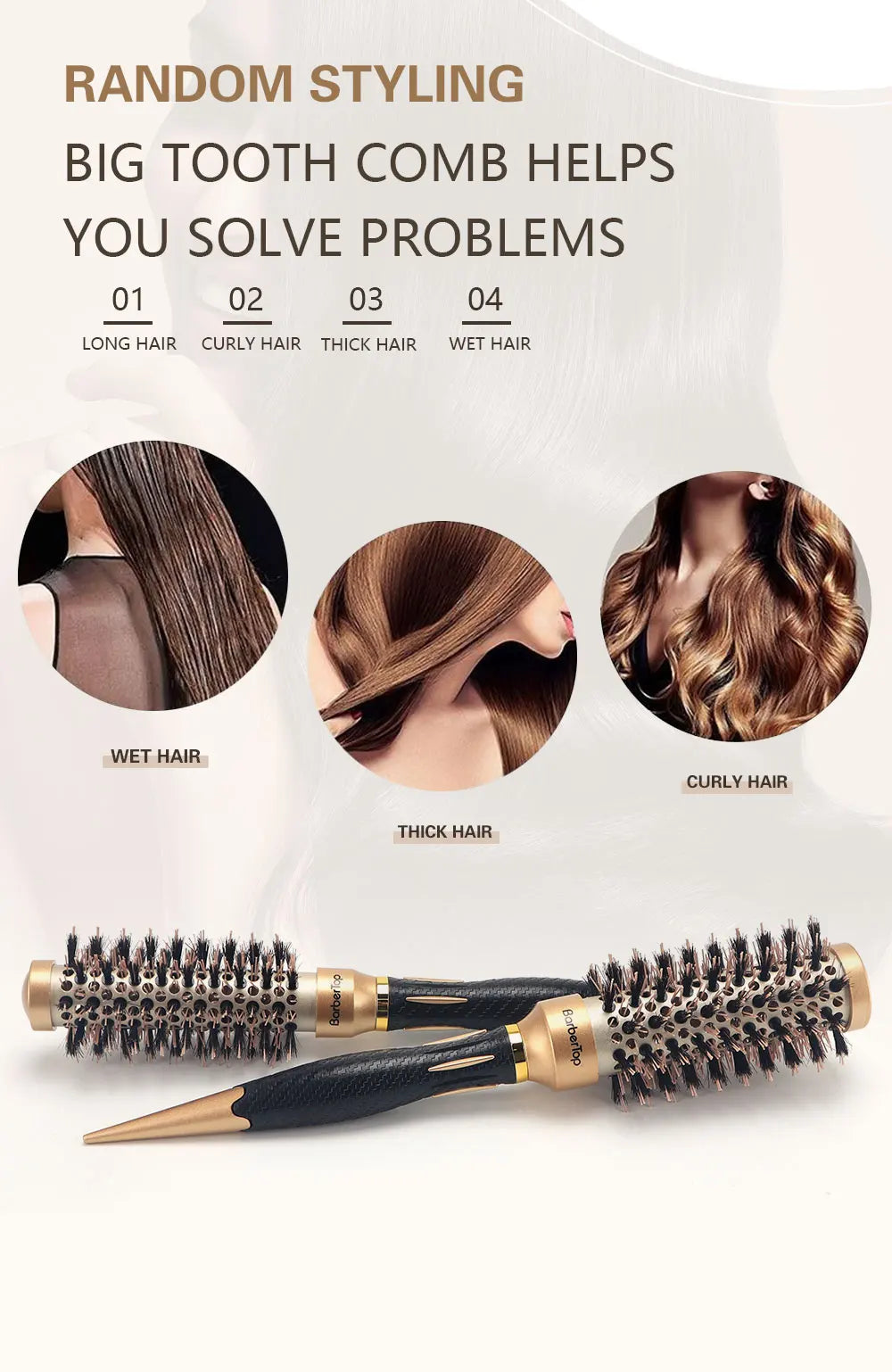Anti-Static Curling & Styling Comb - View 13