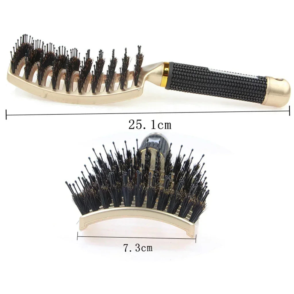 Scalp Massage Brush — Boar Bristle Detangle - View 12