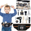 Kids Pretend Play Barber Toy Set - Professional Salon Toy