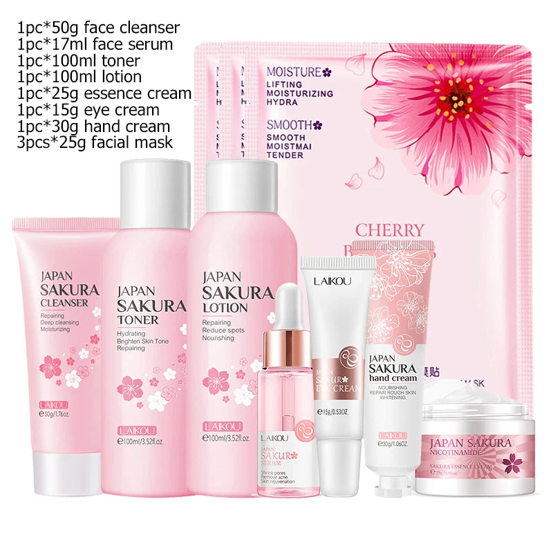 Sakura & Green Tea Skincare Set — Nourish - View 22
