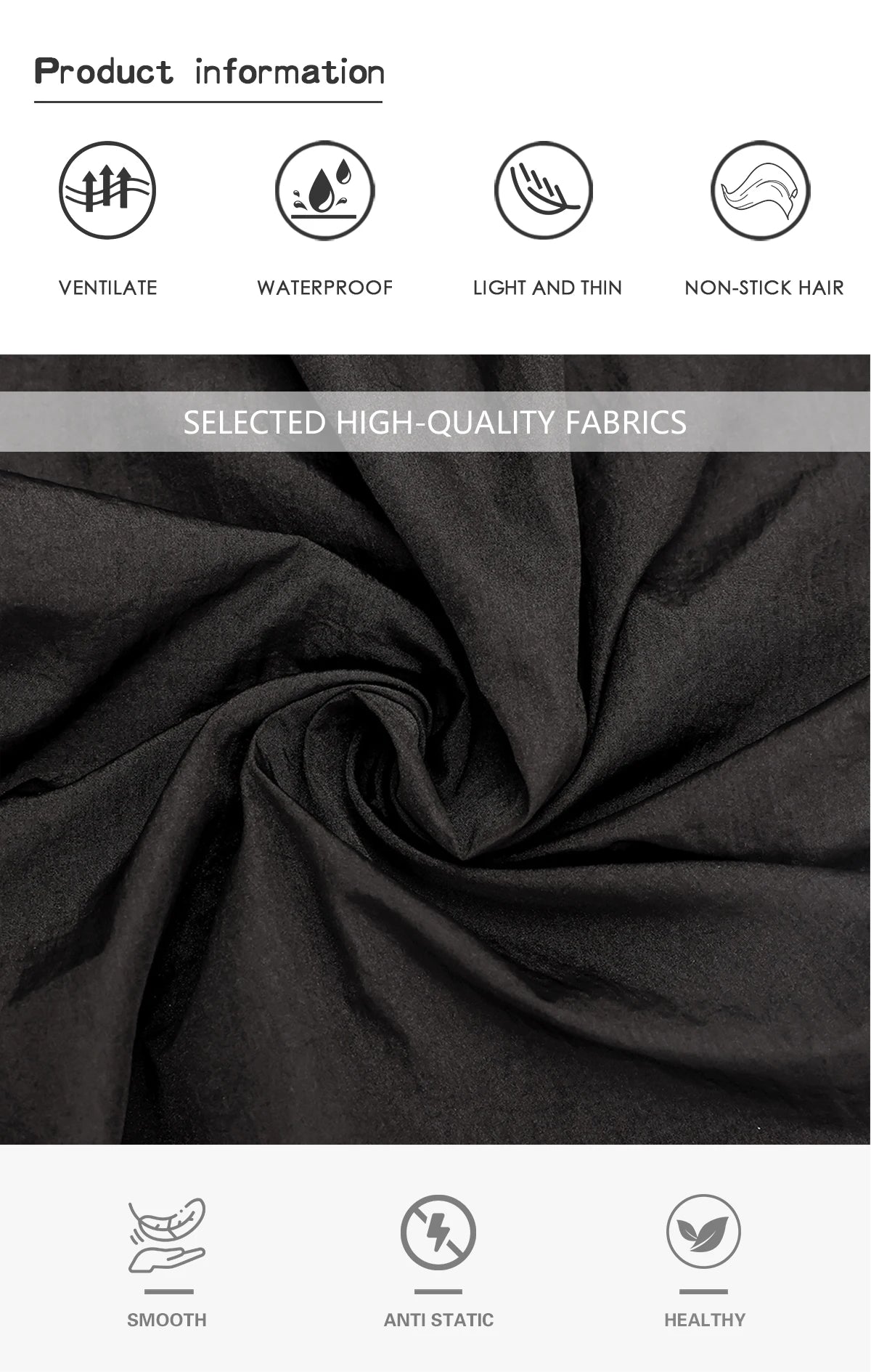 Professional Barber Cape — Hairstylist Cut - View 8