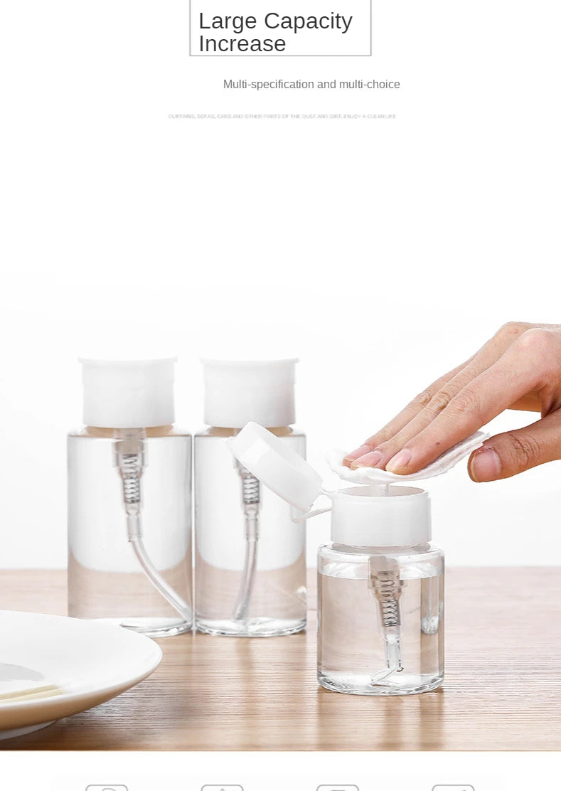 Push-Type Refillable Dispenser Bottles - View 6