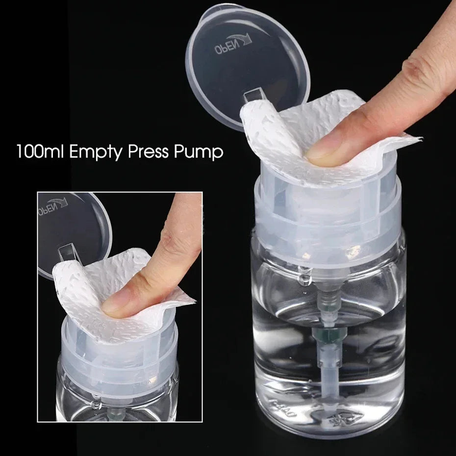 Nail Art Press Pump Bottle — Gel & Acetone - View 6
