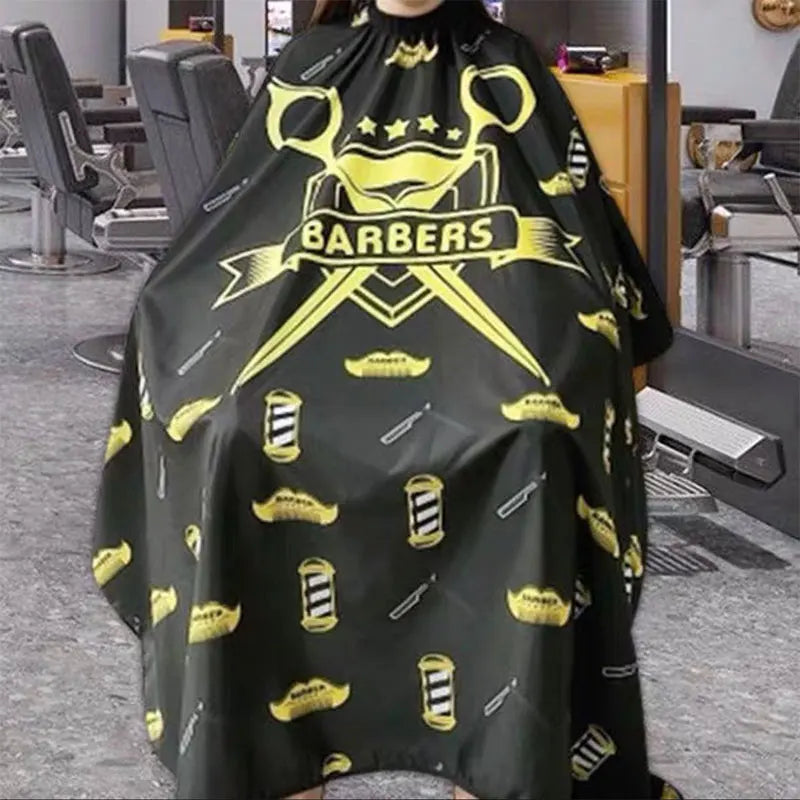 Salon Barber Cape with Neck Duster Brush - View 4