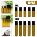 Amber Glass Roll-On Bottles — Refillable - View 7