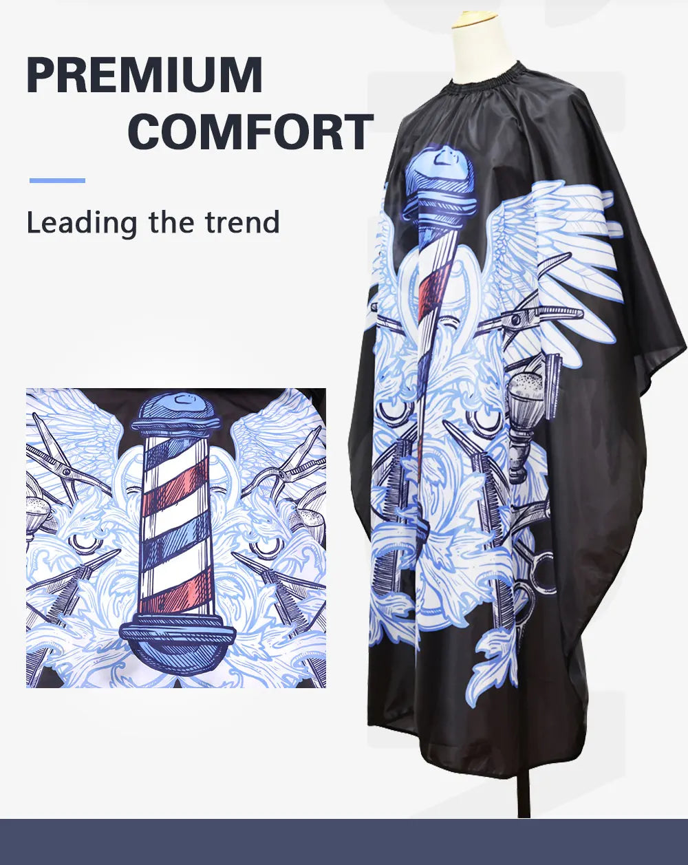 Waterproof Salon Cutting Cape — Pro Cloth - View 22