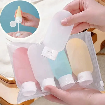 Soft Squeeze Travel Bottles — Set of 4 - Professional Refillable Container