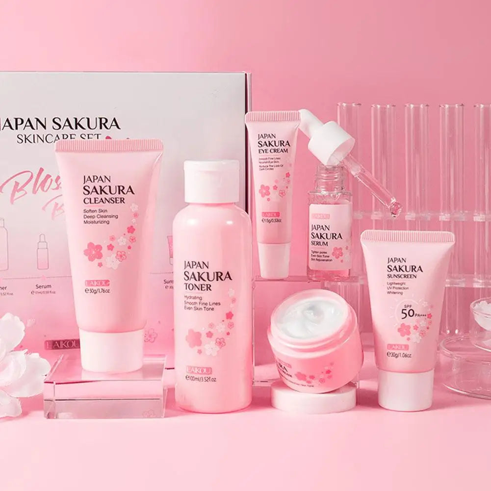 Sakura Skincare Set — 6 Piece Collection - View 7