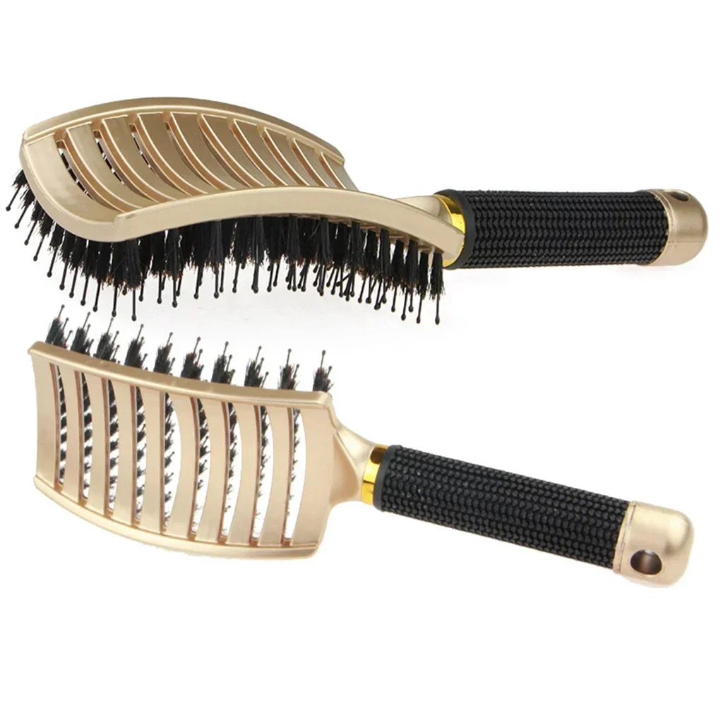 Scalp Massage Brush — Boar Bristle Detangle - View 10
