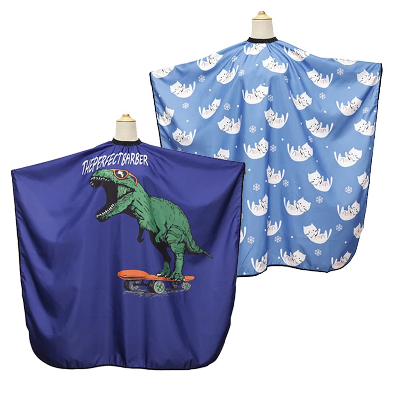 Kids Cartoon Salon Apron — Waterproof - Professional Salon Cape